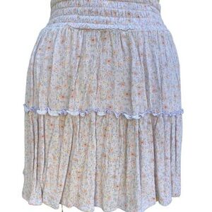 Hippie Rose Boho Lavender Skirt